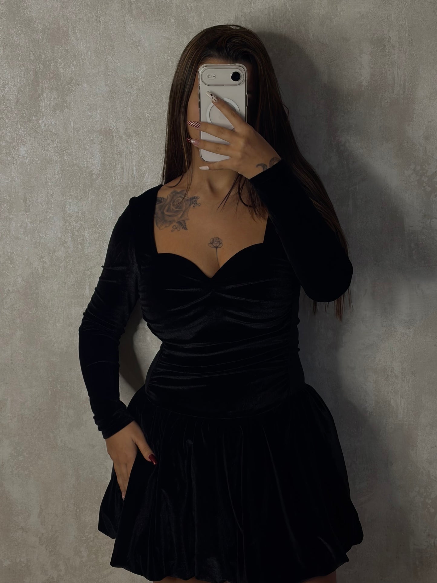 Vestido Veludo Velvet