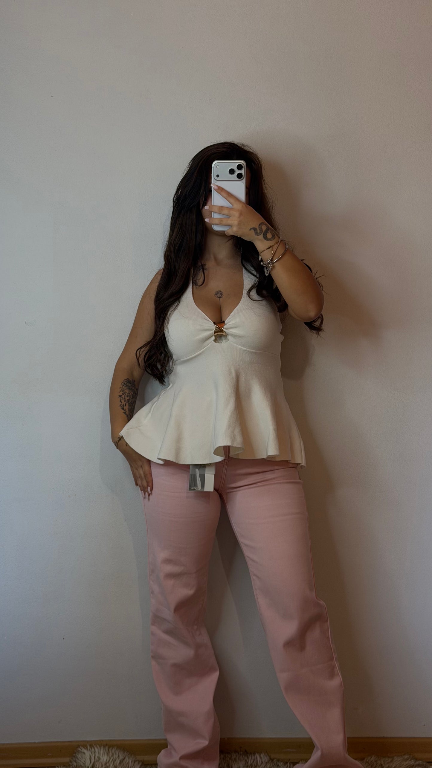 Calças ganga wide leg